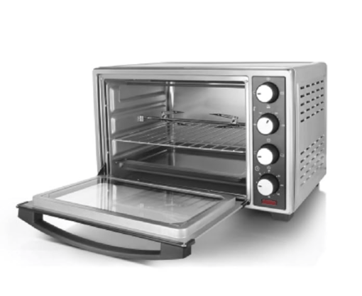 Black+Decker BXTO6001IN Oven Toaster Grill OTG 60 l with Rotisserie Convection for Grilling & Baking | Full Stainless Steel Housing | 2-Year Warranty (Black,Grey)